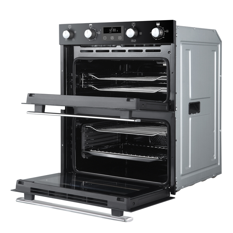 Belling BI702FPBLK 70cm Double Oven Black (444444782) HBH Woolacotts