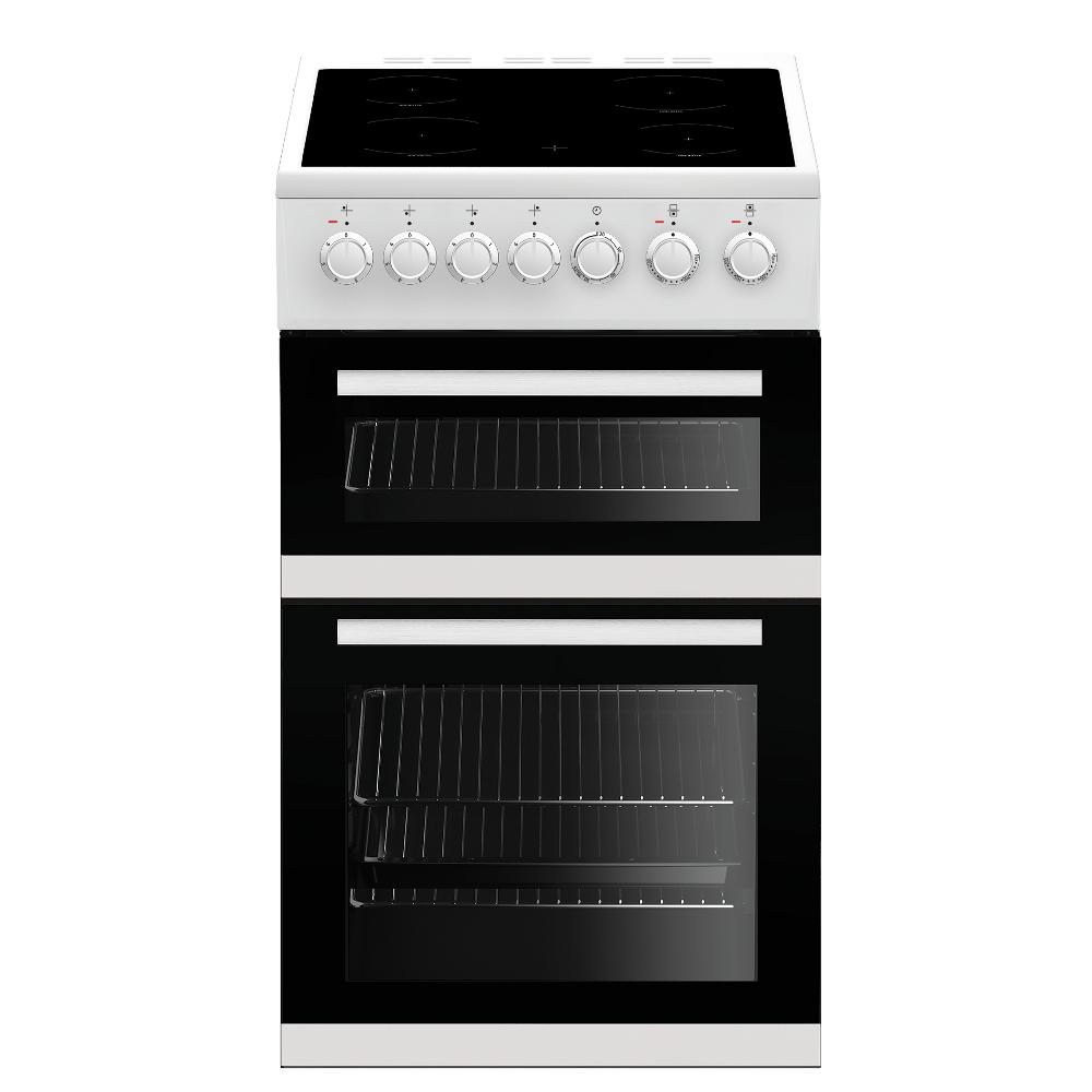 freestanding electric double oven ceramic hob