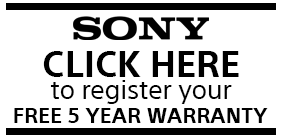 Register your FREE 5 year warranty at: www.sony.co.uk/promo/5yearwarranty