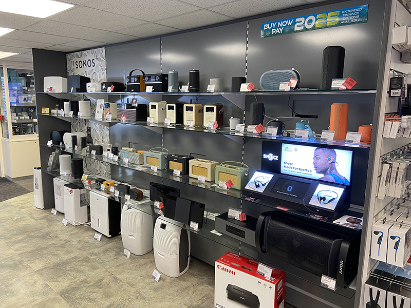 Bude Shop Interior - Speakers